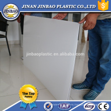 jinbao fábrica de plástico blanco extrusora pp tablero / placa / hoja